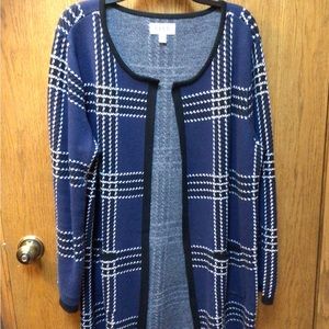 Long open front cardigan by Elle